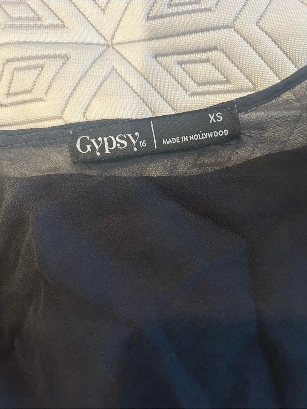 Loose Fit Black Sheer Gypsy Women's Top